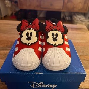 Disney x Adidas Minnie Mouse Toddler Superstar Sneakers NEVER WORN Sz 7